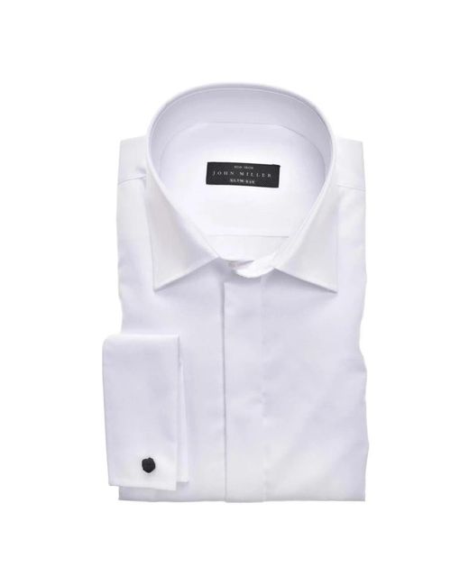 John Miller White Formal Shirts for men