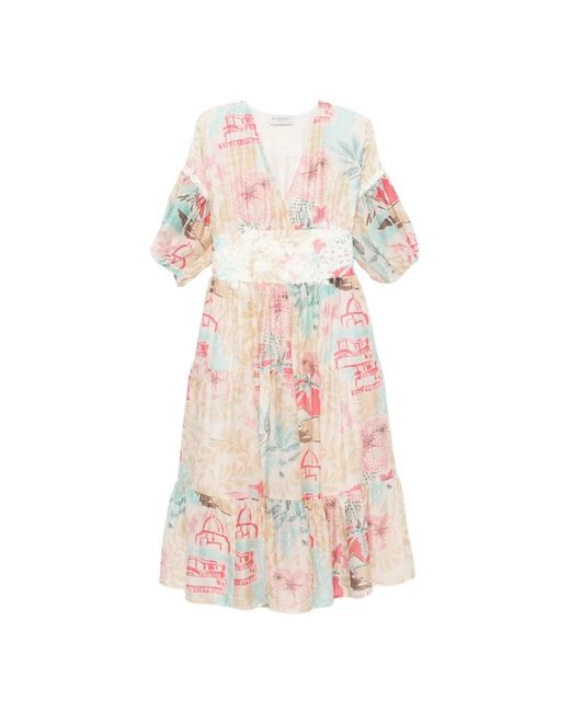 Ermanno Scervino Pink Midi Dresses