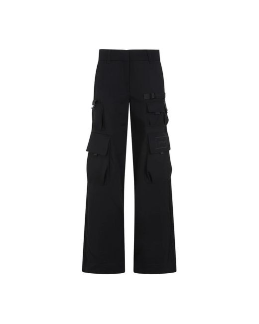 Pantalones cargo lana negros Off-White c/o Virgil Abloh de color Black