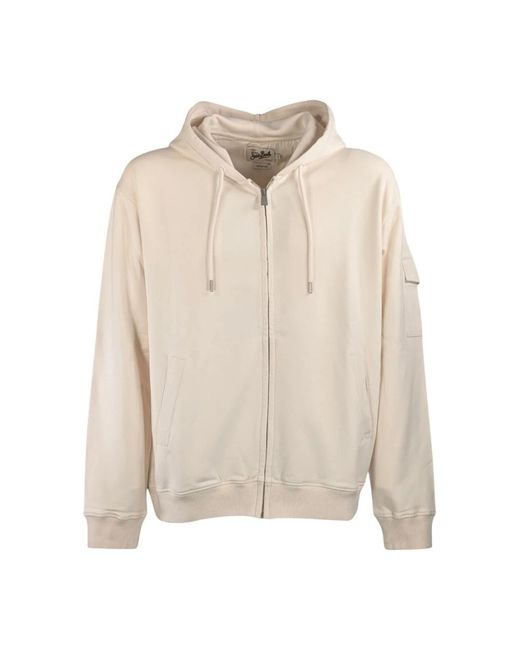 Mc2 Saint Barth White Zip-Throughs for men