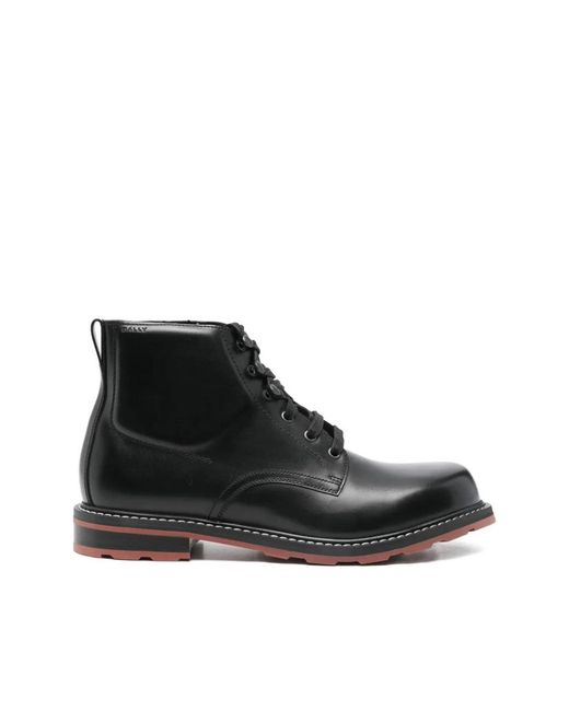 Bally Black Lace-Up Boots for men