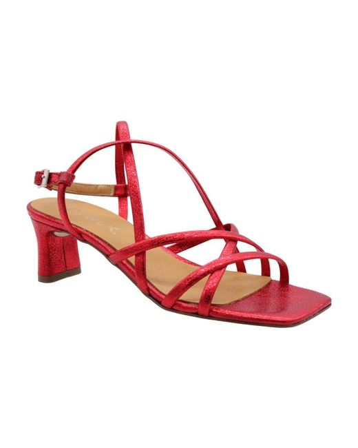 CTWLK Red High Heel Sandals