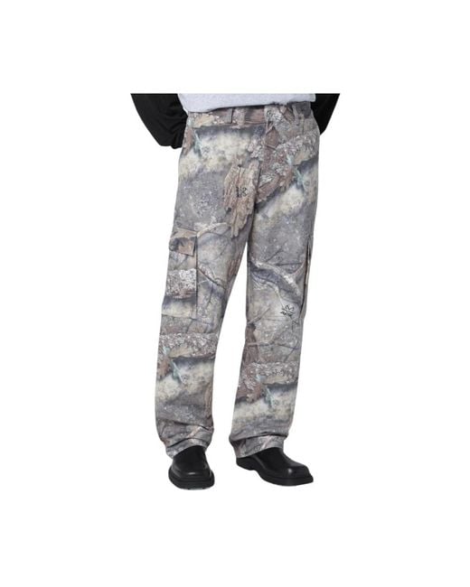 Wide Trousers Represent de hombre de color Gray