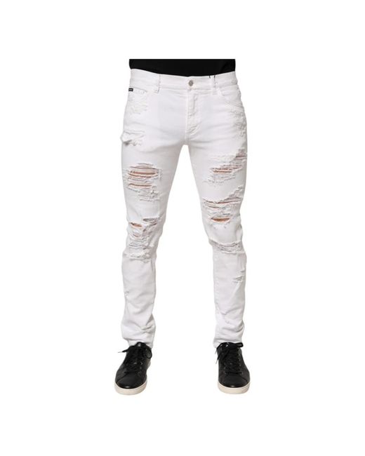 Dolce & Gabbana Blue Slim-Fit Jeans for men