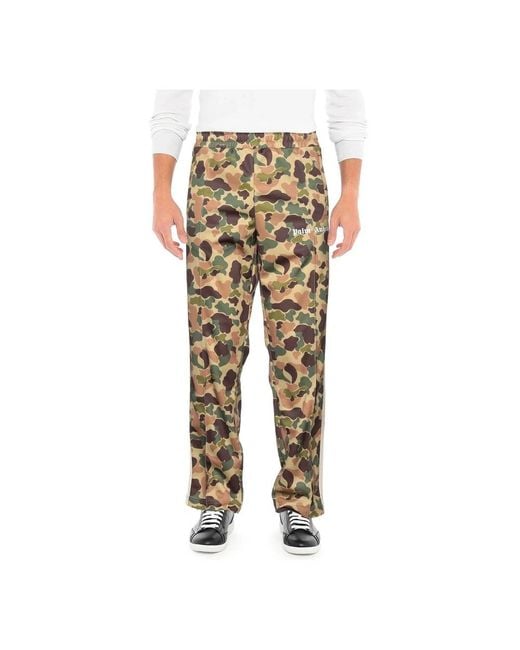Palm Angels Natural Wide Trousers for men