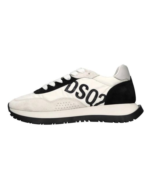 DSquared² Sneakers Aus Leder Und Stoff in White für Herren