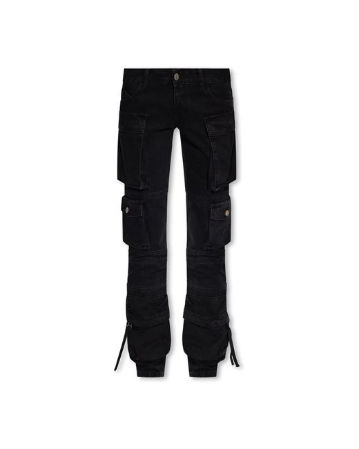 The Attico Loose-Fit Jeans in het Black