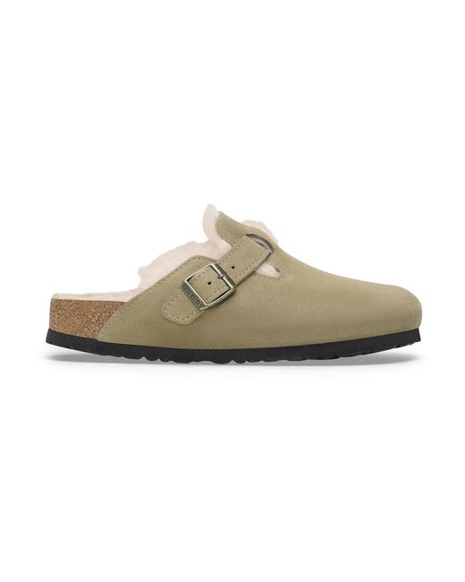 Birkenstock Natural Clogs Boston Shearling 1028299