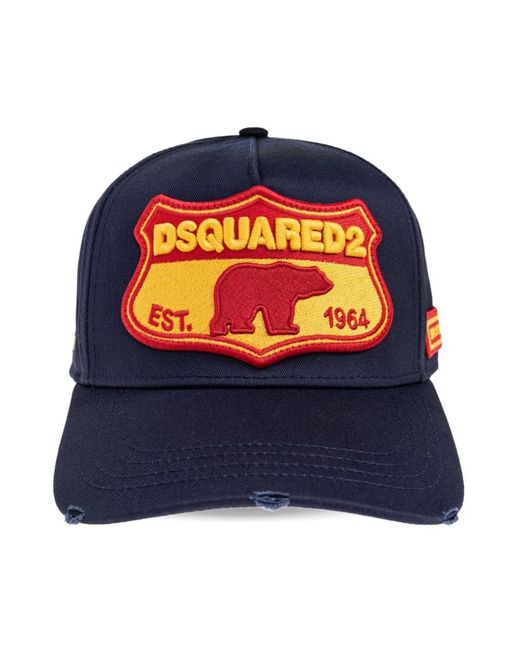 DSquared² Accessoires ,Blauw ,Blauwe Stijlvolle Hoeden Collectie in het Blue voor heren
