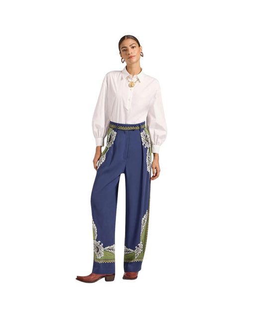 LaDoubleJ Brooklyn Broek in het Blue