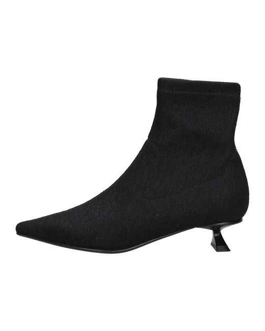 Emanuélle Vee Black Heeled Boots