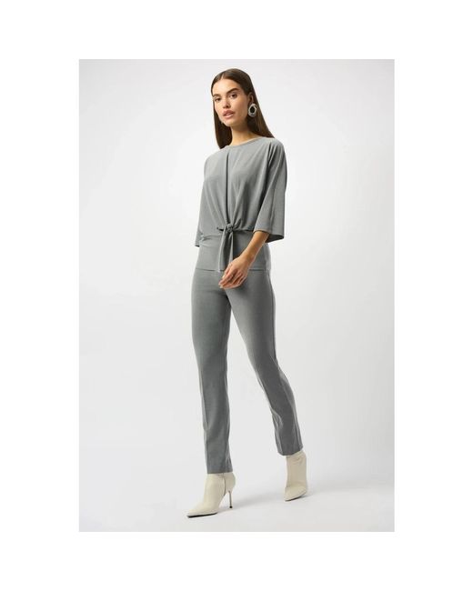 Joseph Ribkoff Gray Slim-Fit Trousers