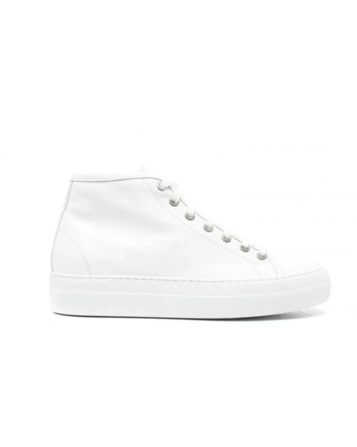 Sneakers hi-top con tacco nascosto di Sofie D'Hoore in White