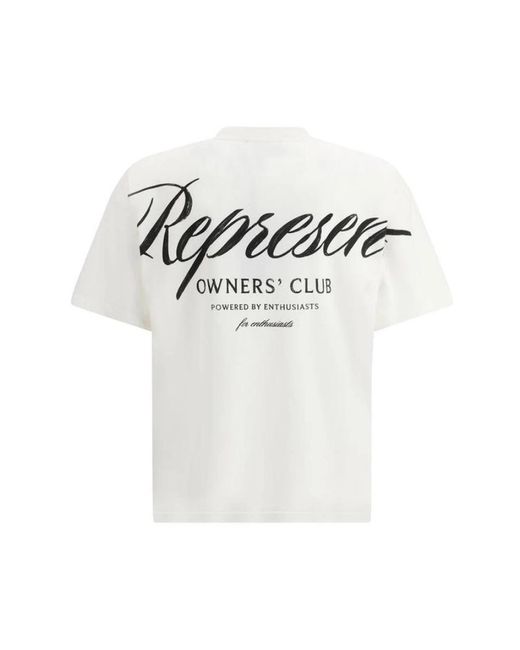 Represent White T-Shirts for men