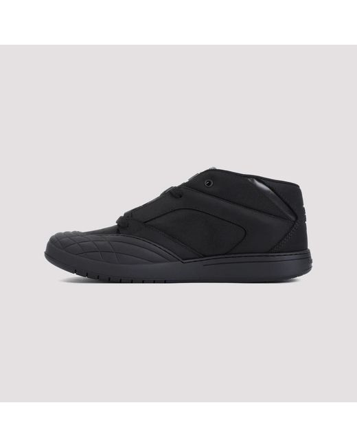 Givenchy Schoenen ,Zwart ,Leer Zwarte Mid-Top Leren Sneakers in het Black voor heren