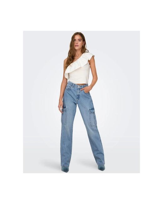 Straight Jeans ONLY de color Blue