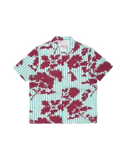 Edwin Red Short Sleeve Shirts for men