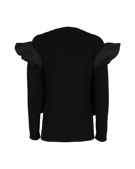 RED Valentino Black Round-Neck Knitwear