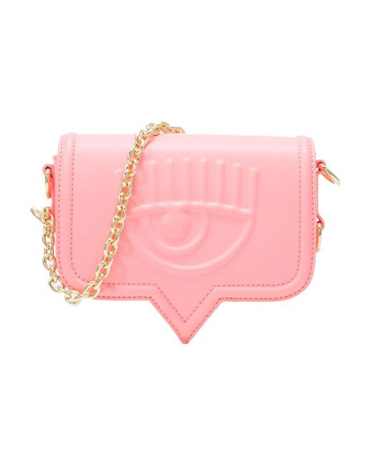 Chiara Ferragni Eye Like Medium Tas in het Pink
