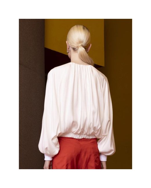 Blouses Nude de color White