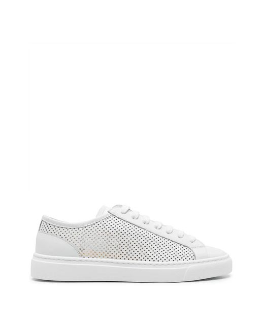 Doucal's White Leder Casual Trainers Sneakers
