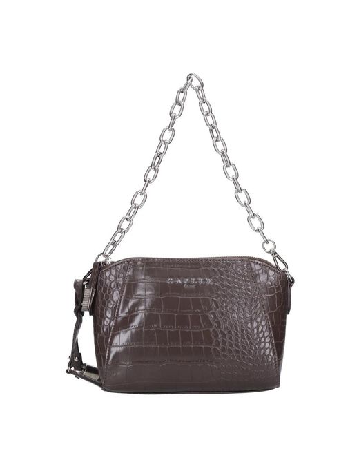 Gaelle Paris Gray Shoulder Bags