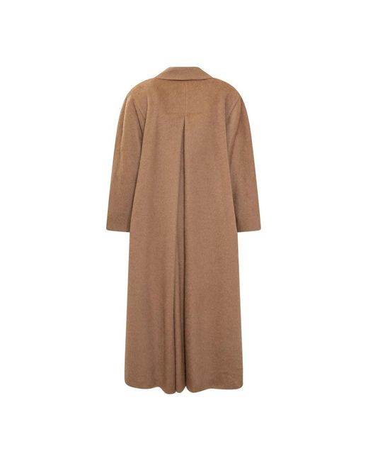 Max Mara Brown Double-Breasted Coats