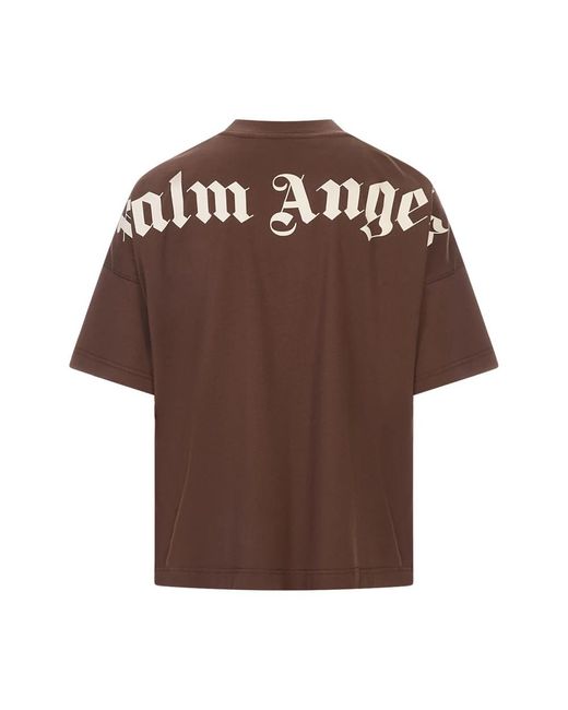 Palm Angels Brown T-Shirts for men