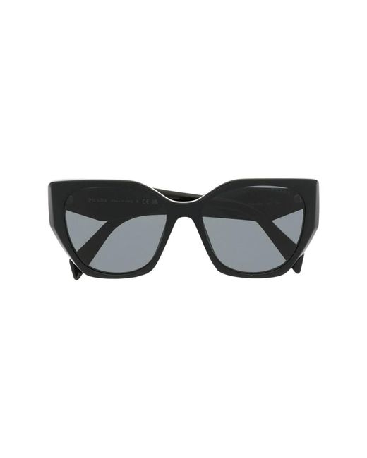 Prada Black Schwarze sonnenbrille mit original-etui