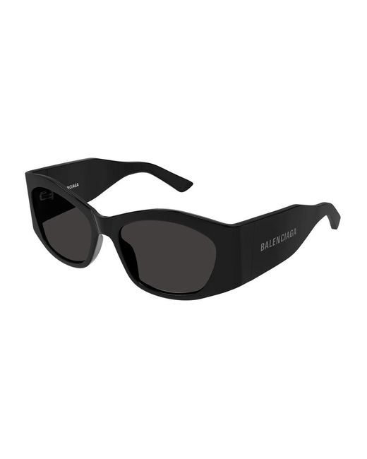 Gafas de sol estilo vintage con lentes grises Balenciaga de color Black