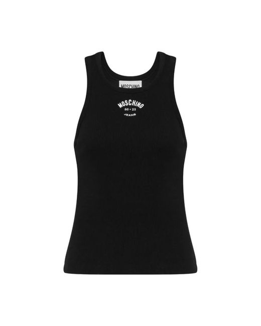 Moschino Black Sleeveless Tops