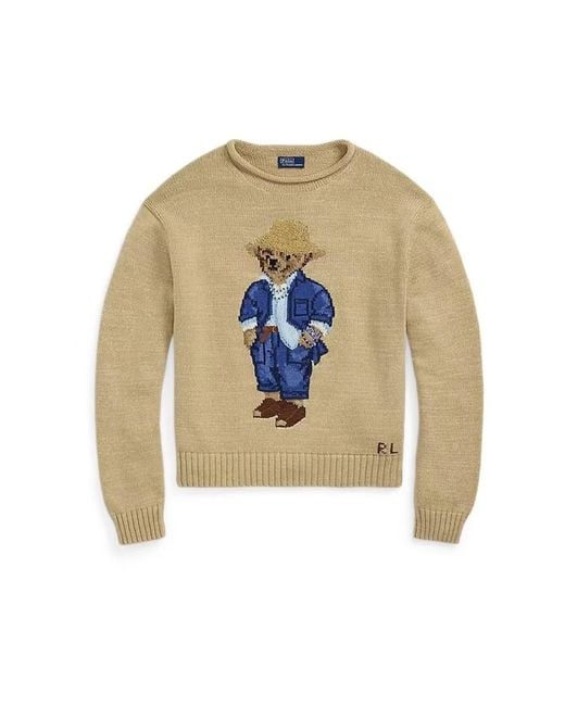 Round-Neck Knitwear Polo Ralph Lauren de color White