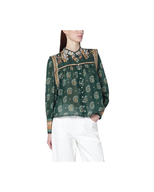 Farm Rio Green Blouses