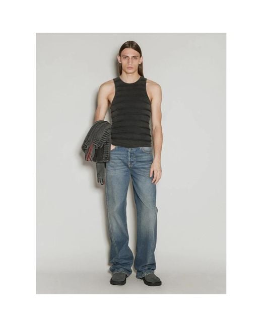 Guess Black Sleeveless Tops for men
