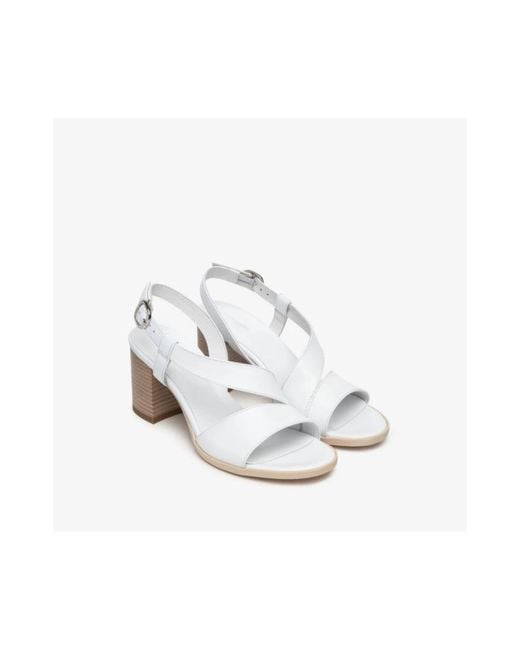 Nero Giardini White High Heel Sandals