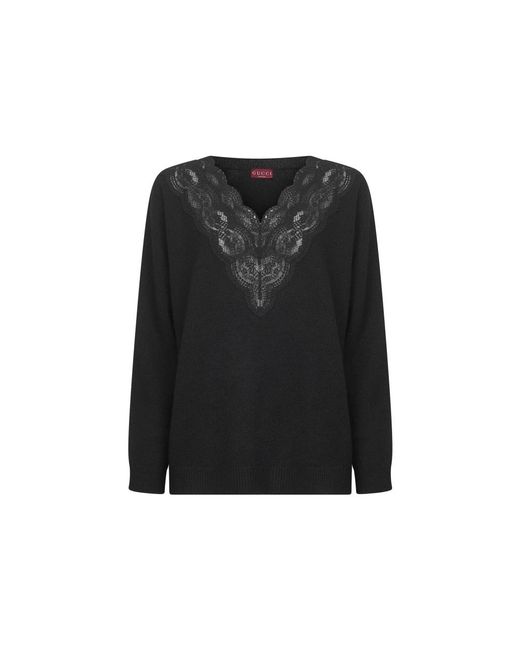 Gucci V-Hals Truien in het Black