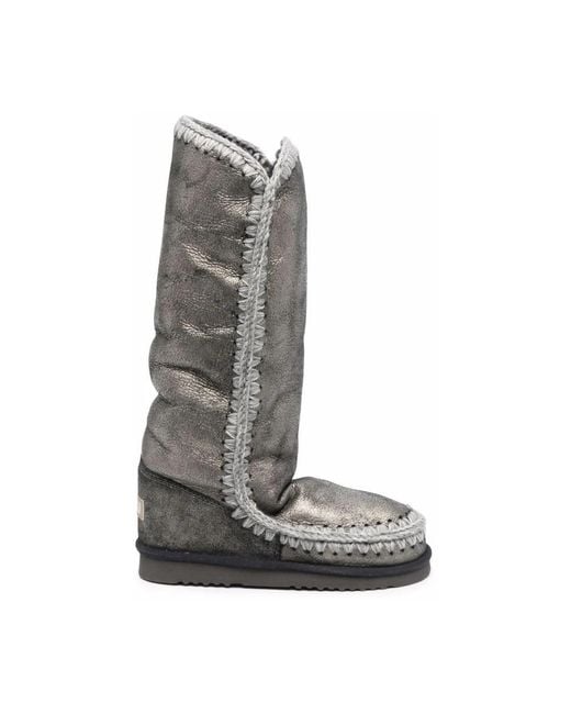 Mou Gray Winter Boots
