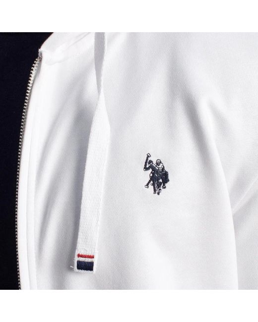 U.S. POLO ASSN. White Zip-Throughs for men