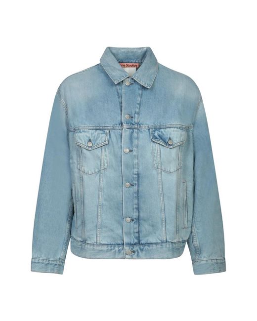 Denim Jackets Acne de hombre de color Blue