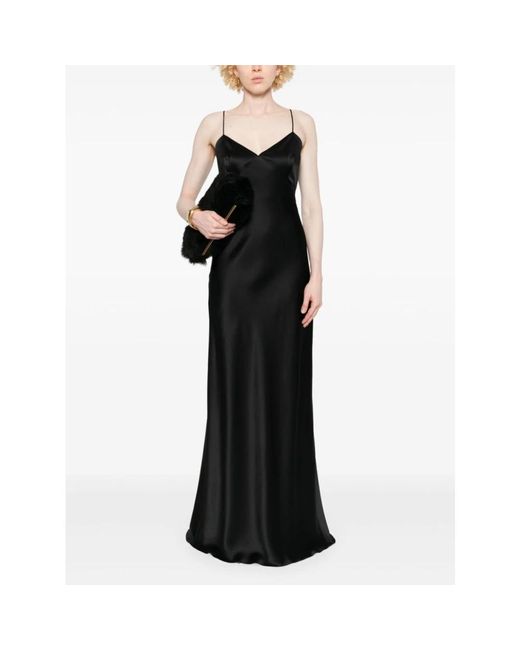 Max Mara Kleedjes ,Zwart ,Polyester Riccio Party Jurk in het Black