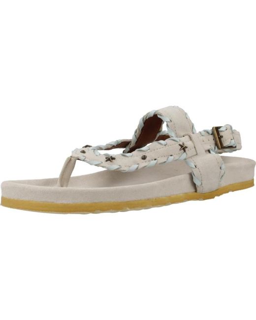 Flat Sandals di Nemonic in Metallic