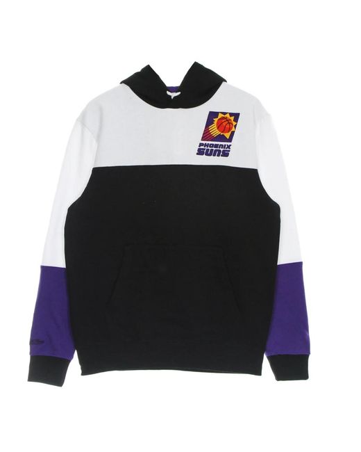 Mitchell & Ness Nba Fusion Fleece Hoodie Zwart/Wit in het Black voor heren