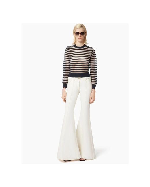 Round-Neck Knitwear di Nina Ricci in Blue