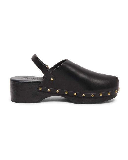 Ancient Greek Sandals Black Klassische Geschlossene Clogs