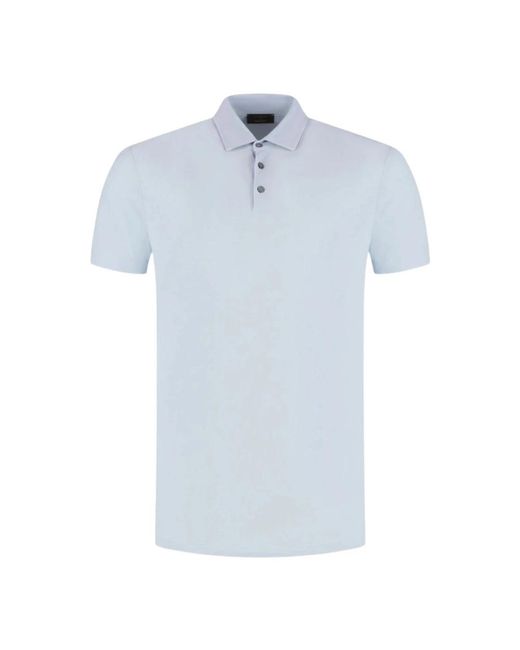 Zanone Blue Polo Shirts for men