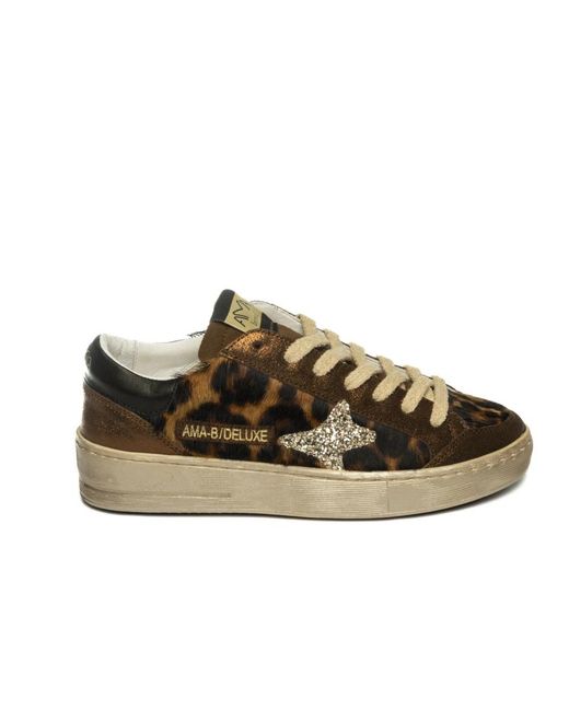 AMA BRAND Brown Sneakers