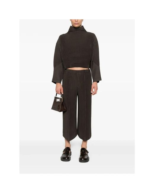 Issey Miyake Black Wide Trousers for men