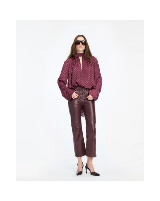 ROTATE BIRGER CHRISTENSEN Purple Blouses