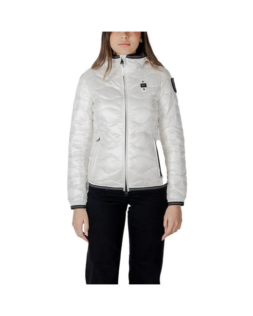 Blauer Gray Weiße Daunenjacken & Mantel