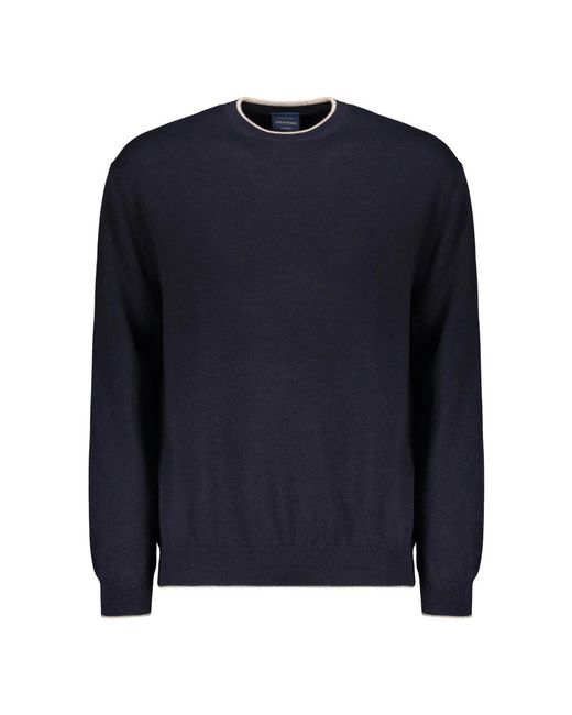 Paul & Shark Blue Round-Neck Knitwear for men
